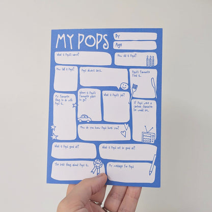 My Pops Fill In The Blanks Card - SUPER SECONDS