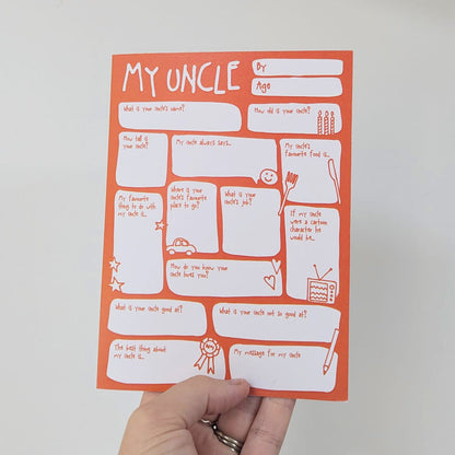 My Uncle Fill In The Blanks Card - SUPER SECONDS