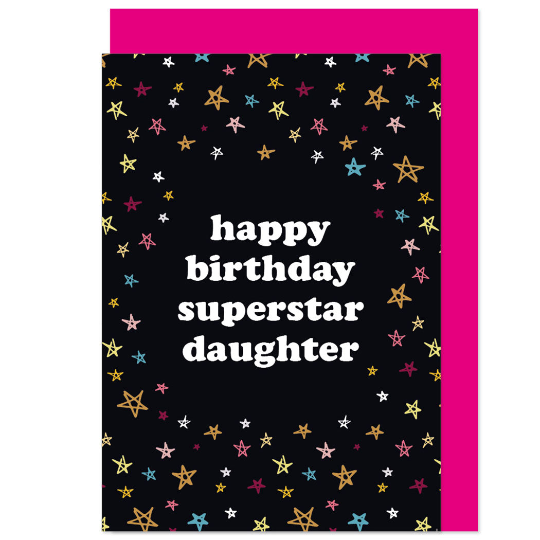 Superstar Daughter Birthday Card