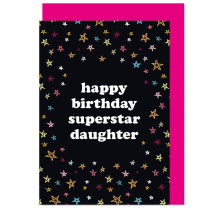 Superstar Daughter Birthday Card