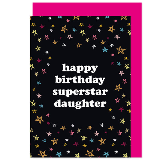 Superstar Daughter Birthday Card