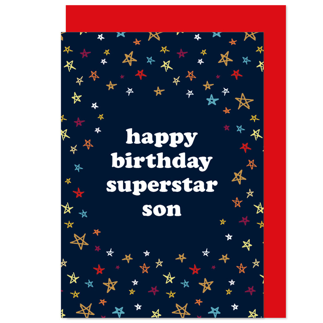 Superstar Son Birthday Card