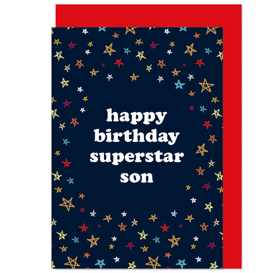 Superstar Son Birthday Card