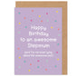Happy Birthday To An Awesome Stepmum Card