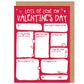 Fill In The Blanks Children's Valentine's Card