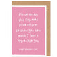 Funny Folded Paper Mother's Day Card