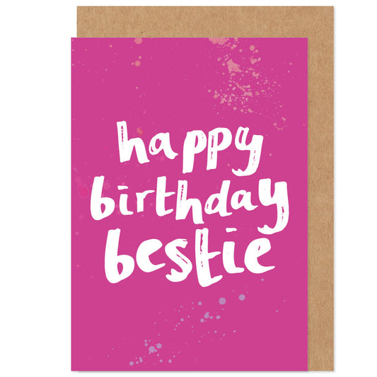 Happy Birthday Bestie Card