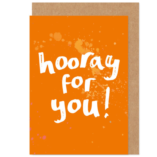 Hooray For You Birthday / Congratulations Card