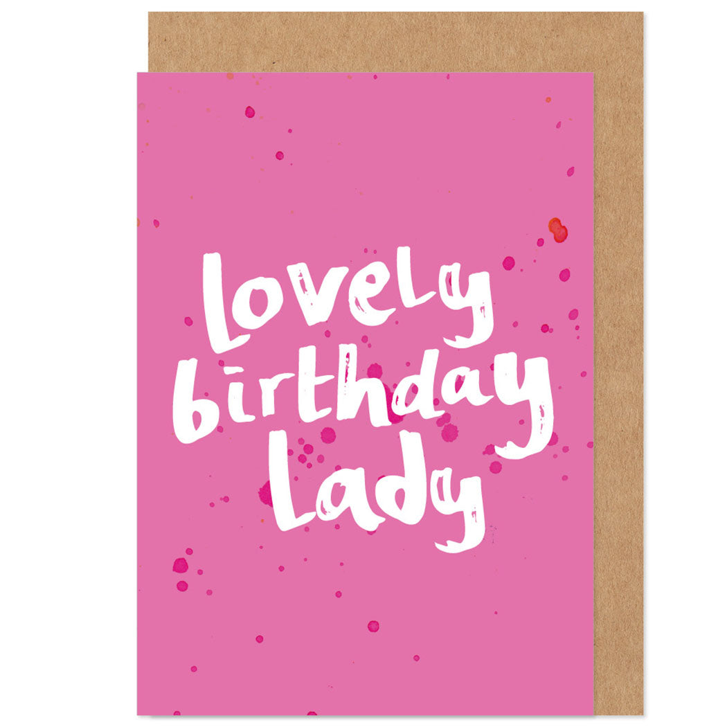 Lovely Birthday Lady Card