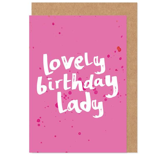 Lovely Birthday Lady Card