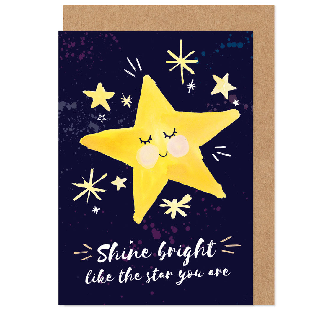 Shine Bright Like The Star You Are Card