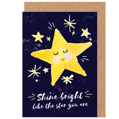 Shine Bright Like The Star You Are Card