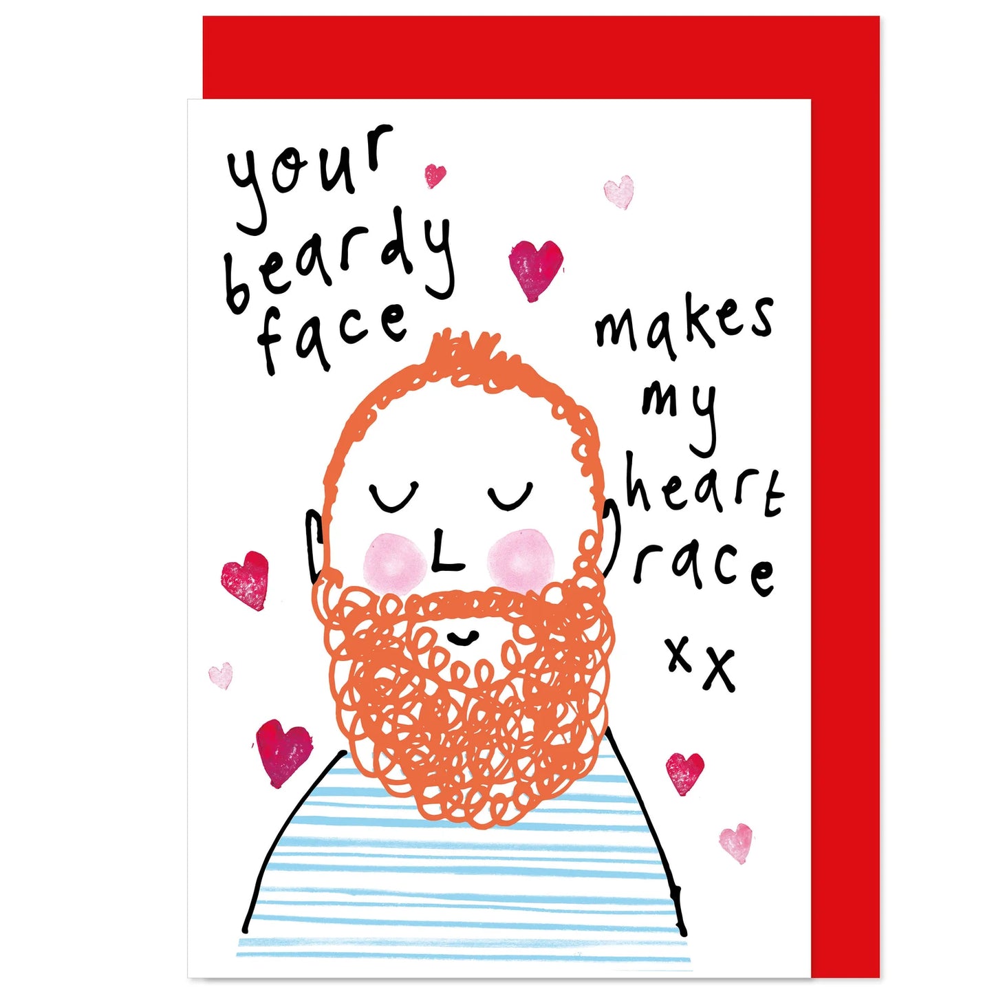 Love Your Beardy Face Valentine's / Anniversary Card